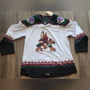 Arizona Coyotes Authentic Adidas PrimeGreen White Kachina Jersey Sz56 NWT